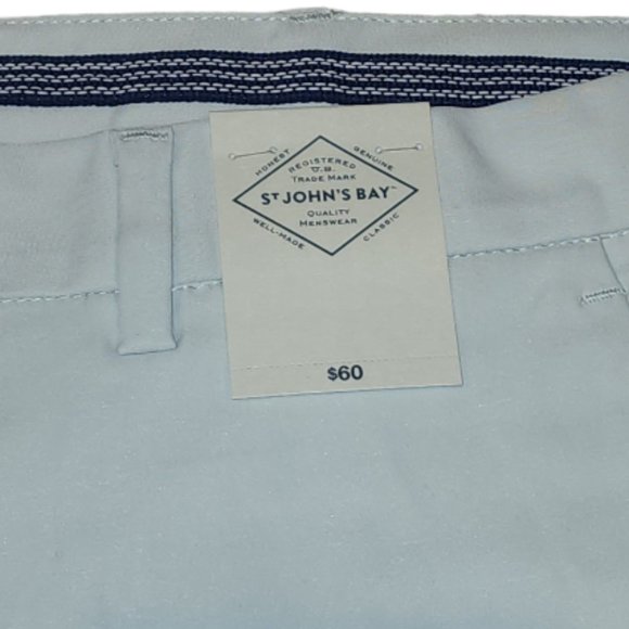 NWT Men's St. John's Bay "Glacier Gray" Golf Short-Big and Tall Size: (42 Waist) - Picture 7 of 7